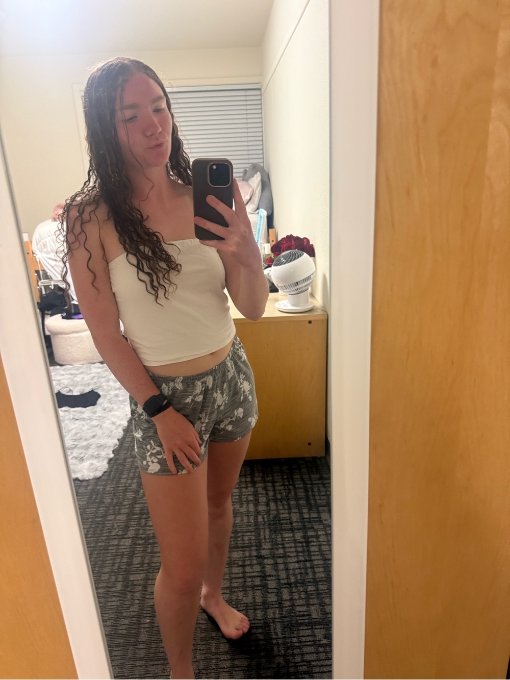 White Bandeau top